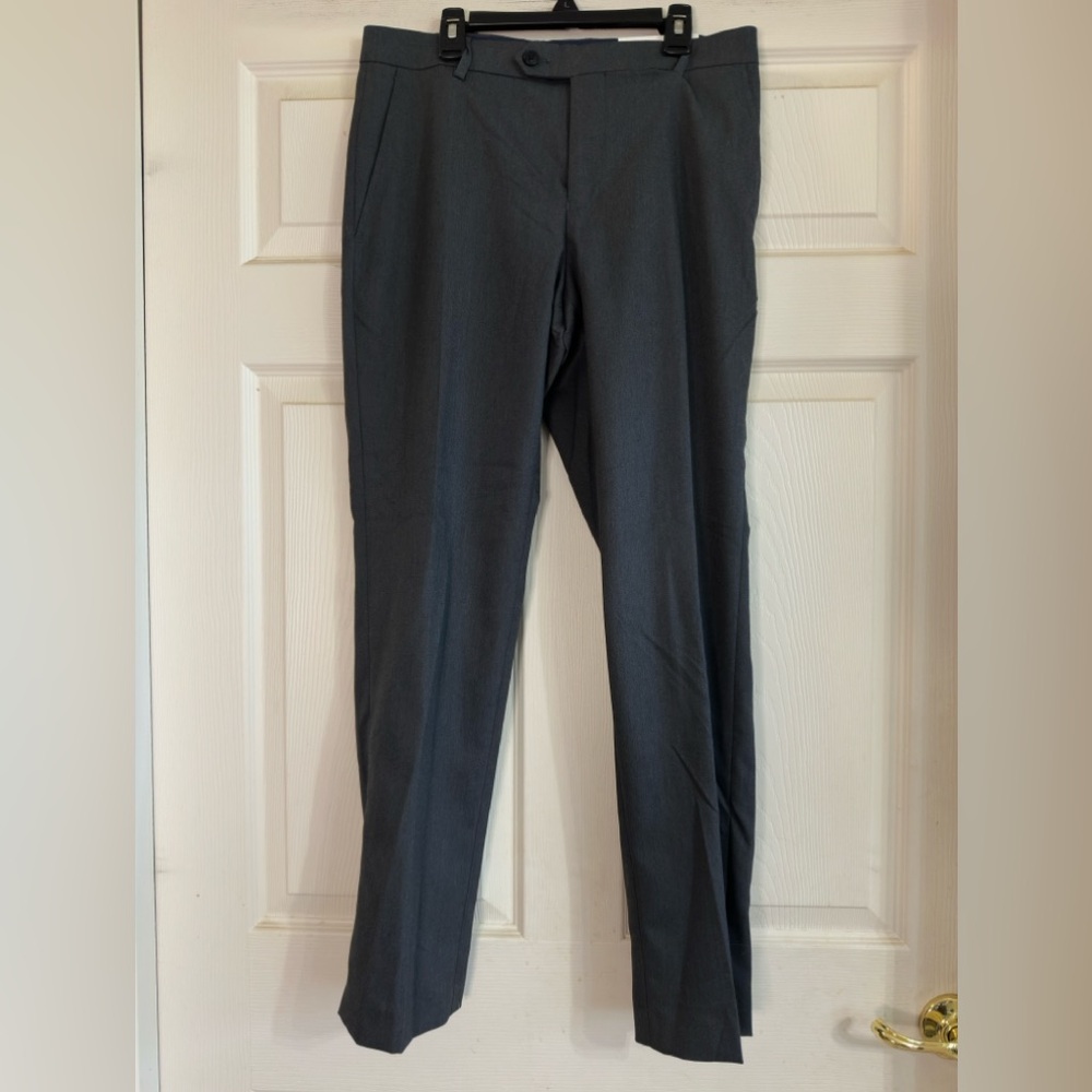NWT Tommy Hilfiger Men's Gray Dress Pants 36x32L‎ Modern-Fit Stretch
